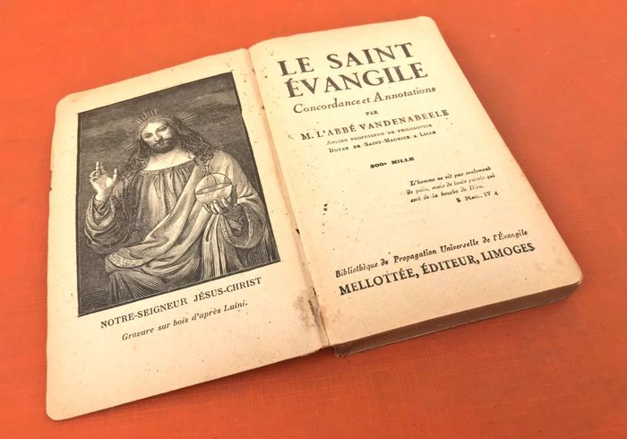 Le Saint Evangile 900e Mille par l' Abbé Vandenabeele Concordance et annotations - photo numéro 6