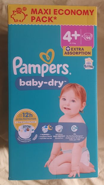 Couches Pampers baby/dry