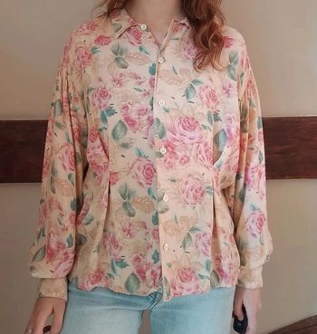 Chemisier fleuri à pinces viscose Pop 84