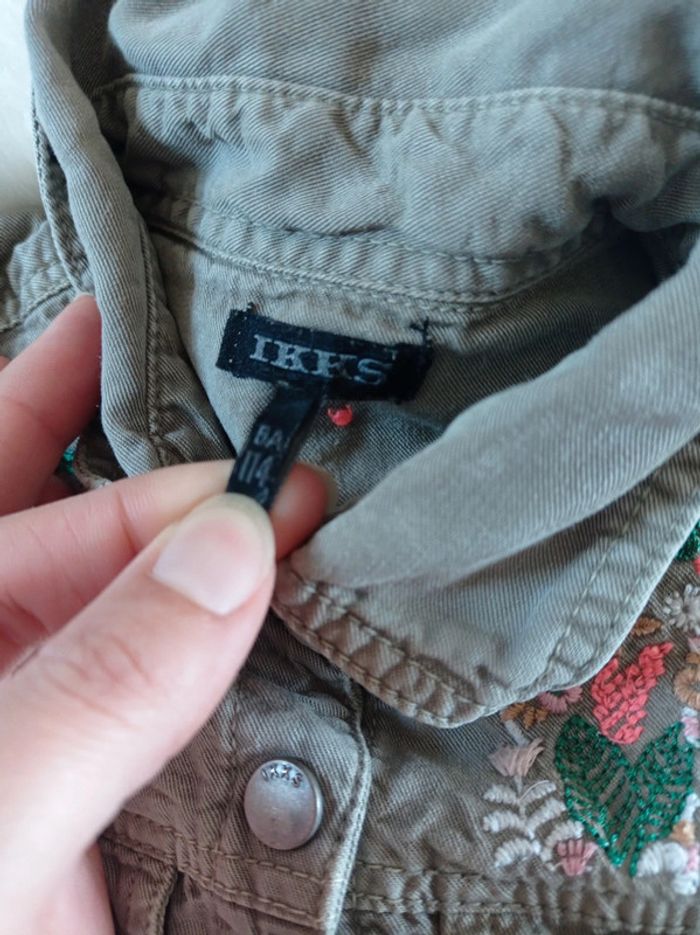 Ikks 💖 Combinaison short courte kaki 6 ans - photo numéro 4