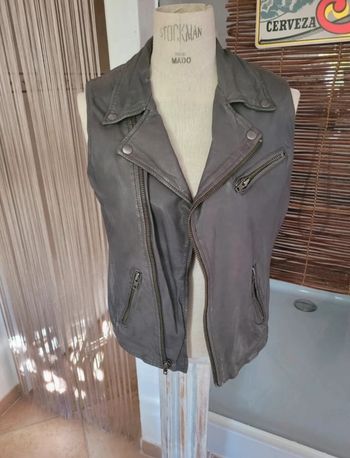 Gilet en cuir maje taille 2