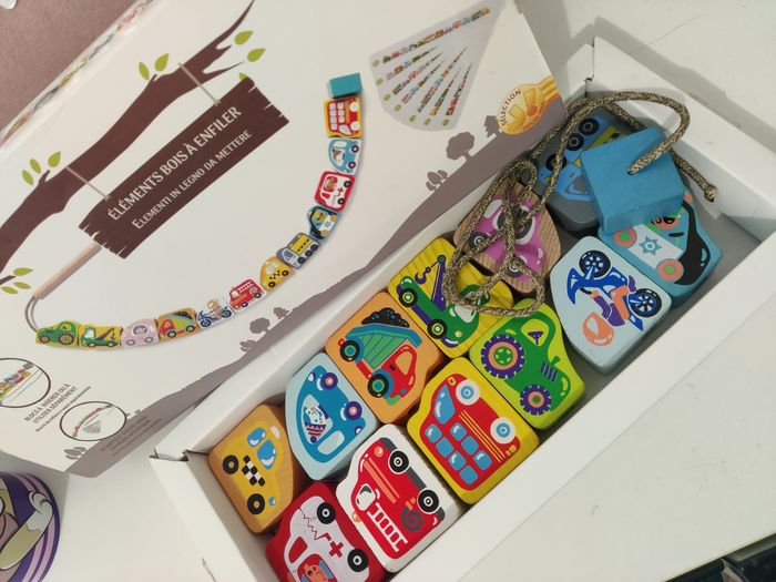 Éléments bois á enfiler - photo numéro 2