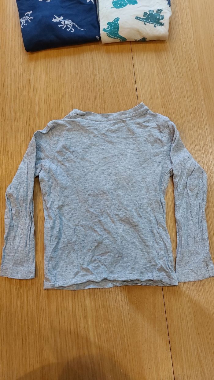 Lot 3 t-shirts manches longues dinos - photo numéro 7