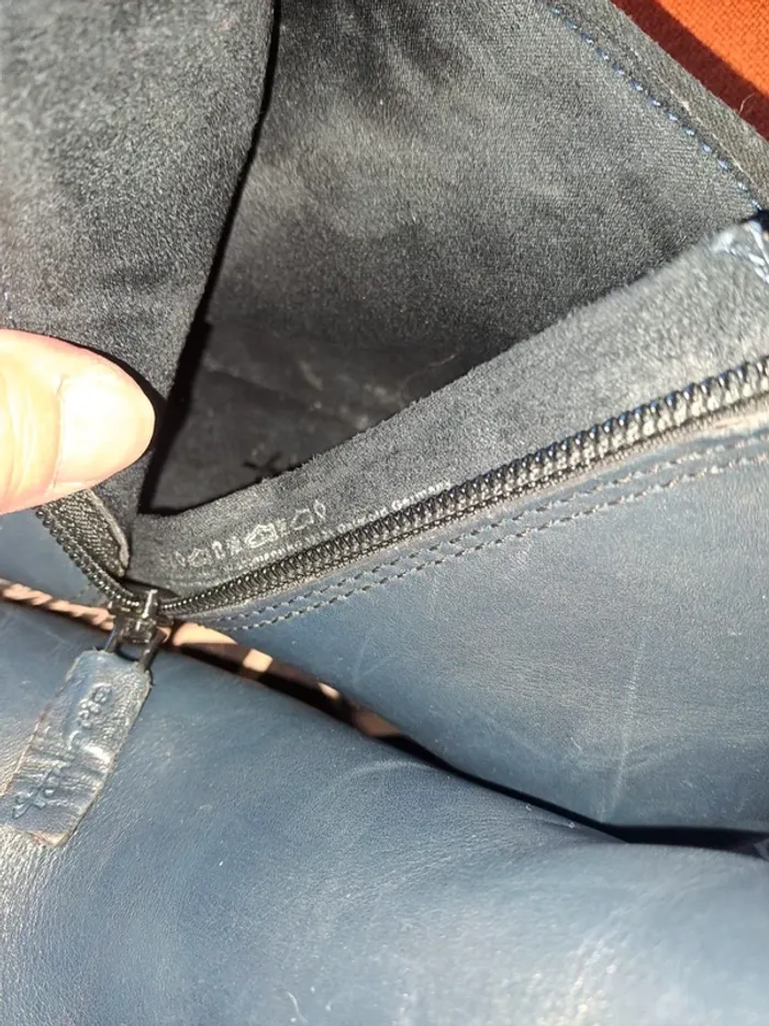 Bottines bleues dentelle tamaris 40 comme neuves hyper confortables - photo numéro 15