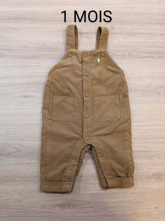 Salopette camel neuve Obaibi - Taille : 1 mois