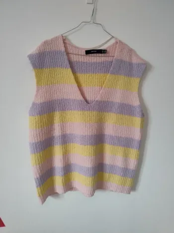 Pull femme sans manches