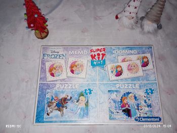 Jeu 4 en 1 reine des neiges.