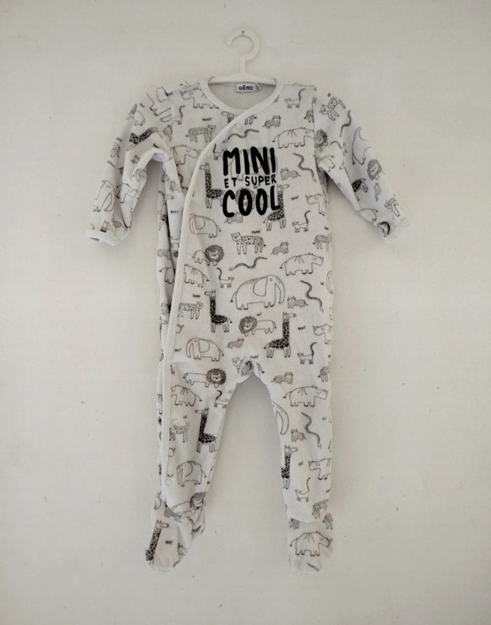 💙 Adorable pyjama en velours – Gémo (12 mois)