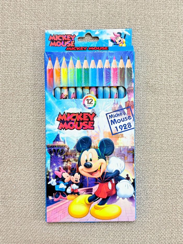Set de 12 crayons de couleur Mickey Mouse - photo numéro 2