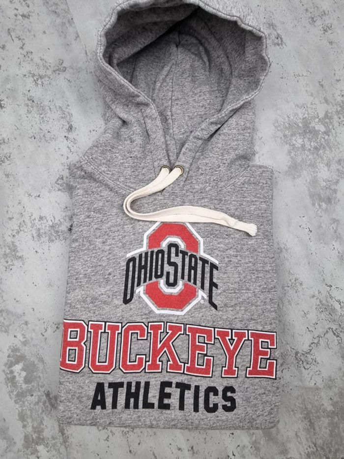 Sweat capuche universitaire Ohio gris, S Hommes - photo numéro 2