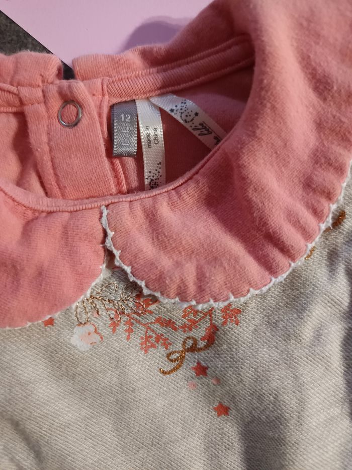 Ensemble robe et body 12 mois - photo numéro 2