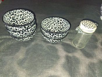 Lot 5 petits bols léopard