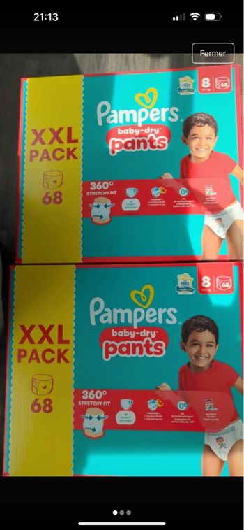 couche pampers taille 8