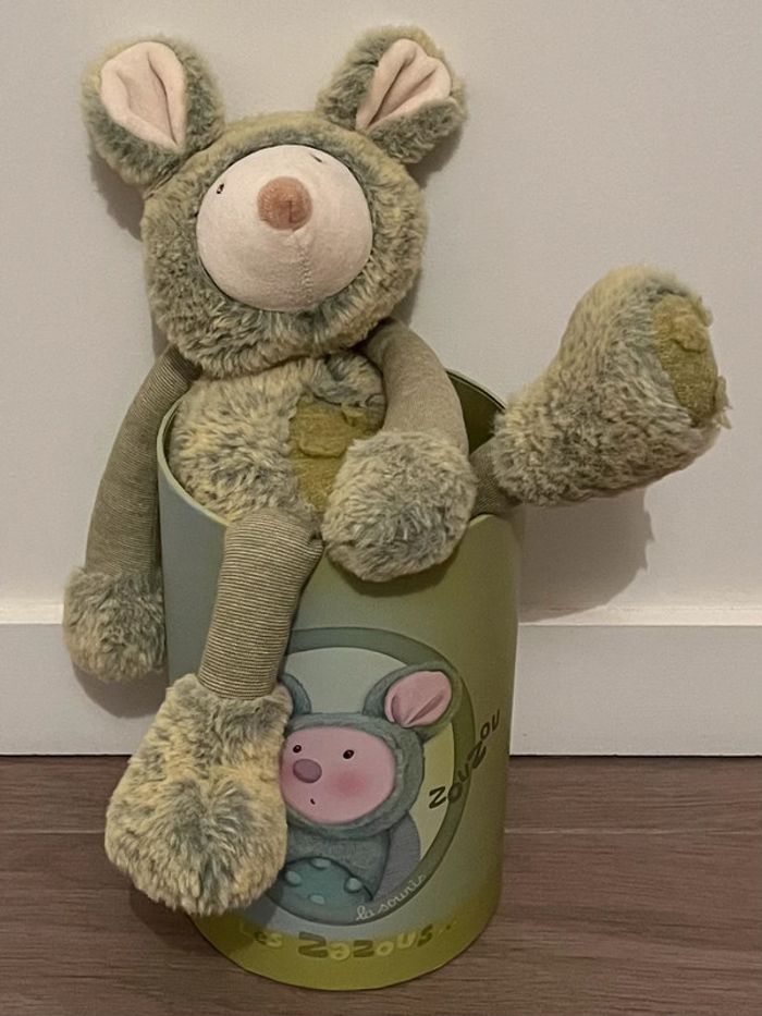 Peluche souris Zouzou 33 cm Les Zazous Moulin Roty