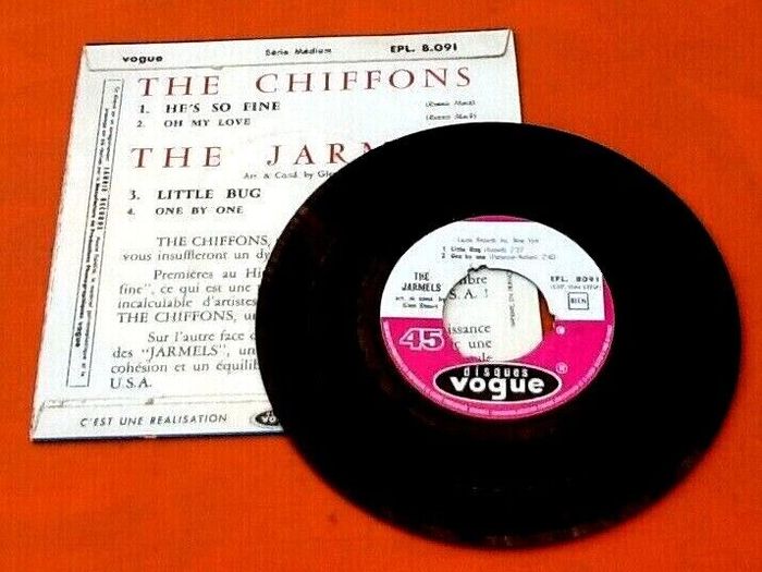 Vinyle 45 tours The Chiffons / The Jarmels He' s So Fine / Little Bug (1963) - photo numéro 3
