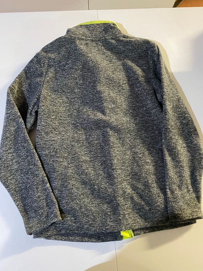Veste polaire noir et jaune fluo tex taille 11/12 ans - photo numéro 3
