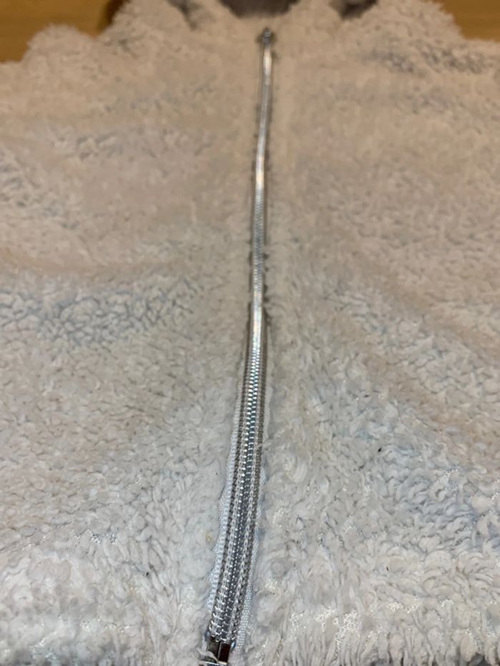 Veste zipée blanche Tissaia 5 ans - photo numéro 2