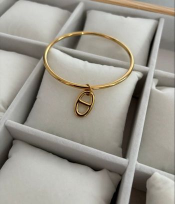 Jonc maille marine acier 