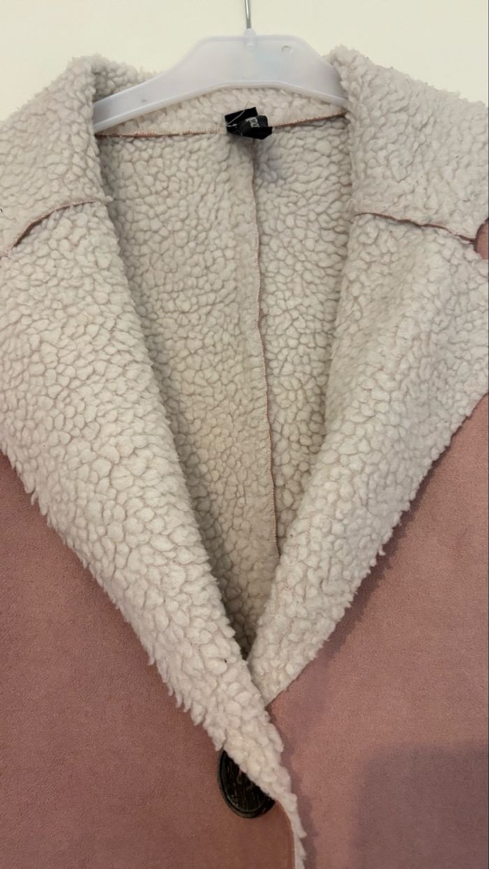 Manteau d’hiver effet suédine femme S - photo numéro 3