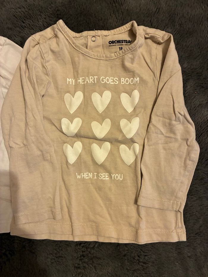 Lot tee shirt à manches Fille - photo numéro 5