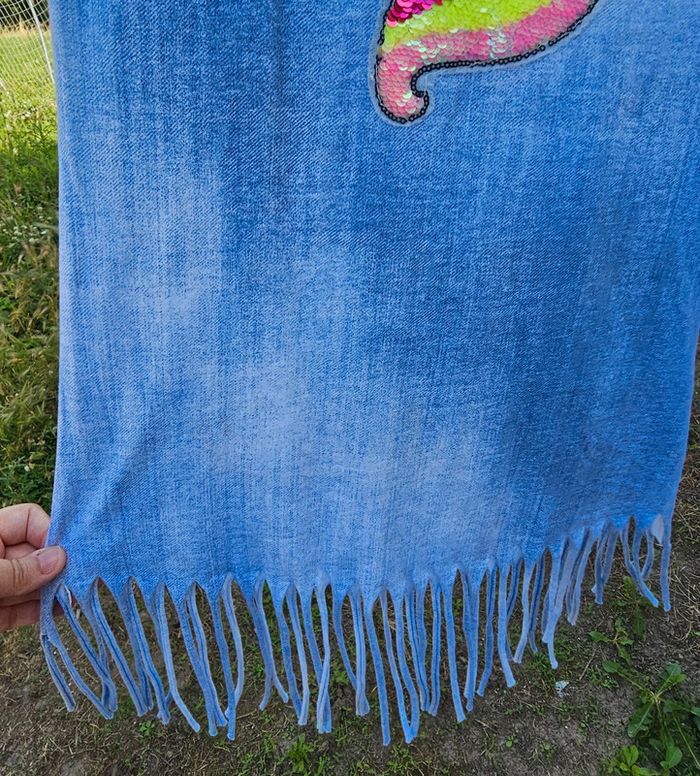 Tee-shirt à frange Licorne fille 14ans sequins - photo numéro 8