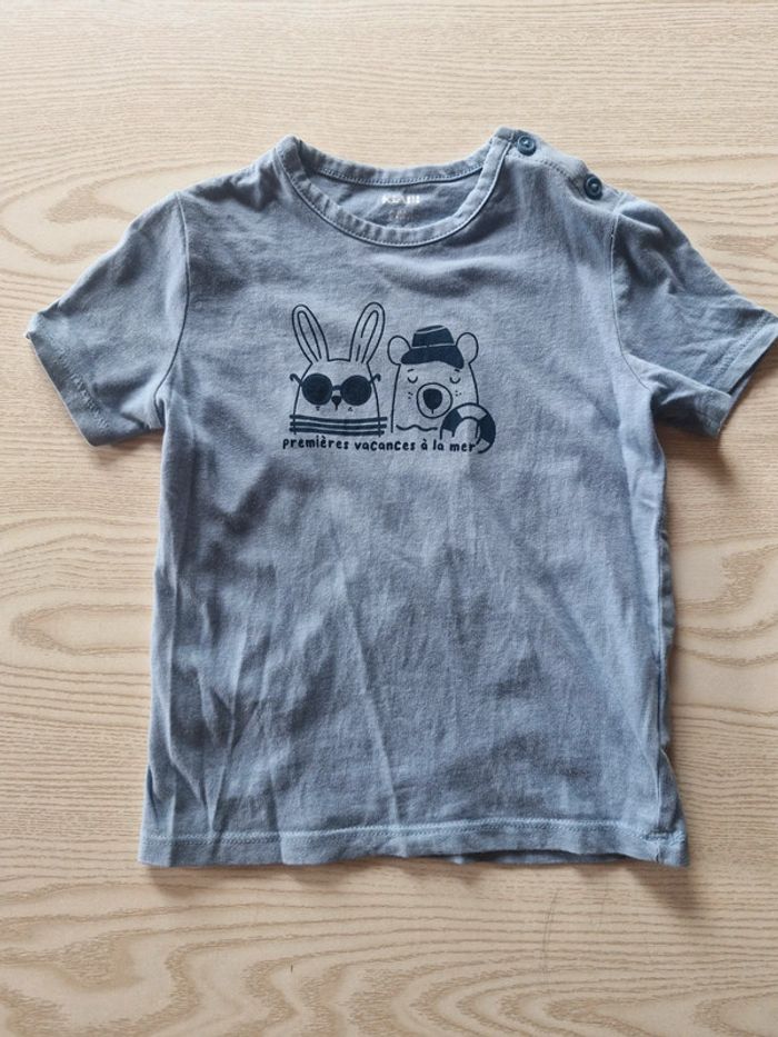 Tshirt inscription première vacances à la mer