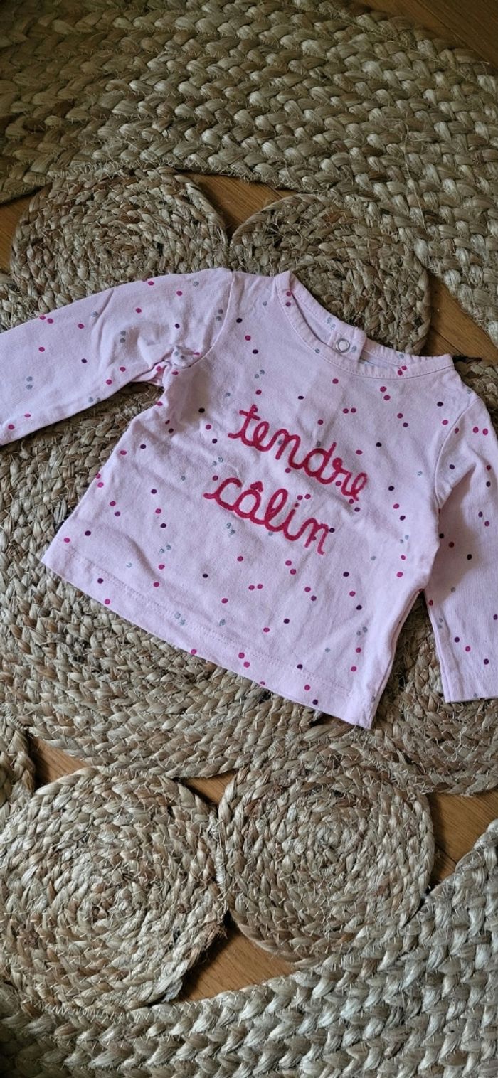 Ensemble robe salopette + tee-shirt à manche longue - photo numéro 2