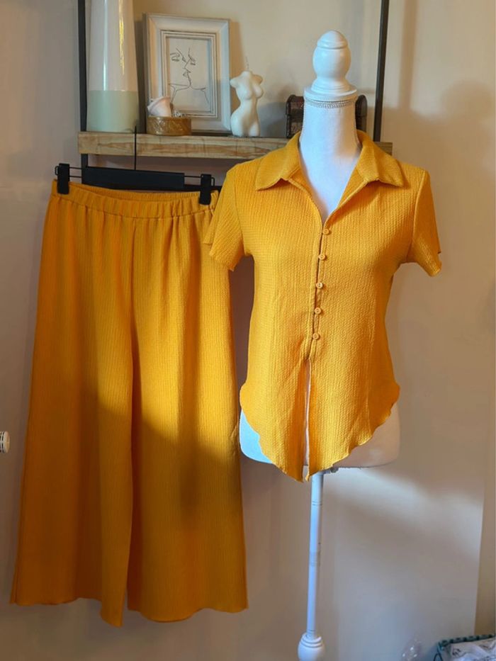 Ensemble Mango orange (comme neuf) taille XS - photo numéro 4