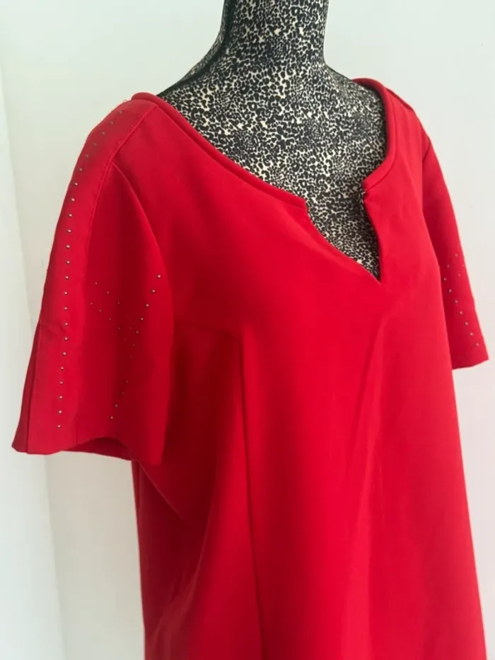 Robe rouge vif IKKS – Taille 42 - photo numéro 4