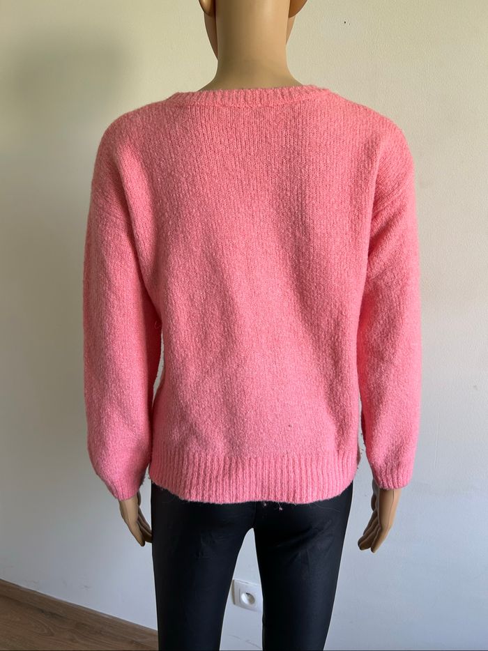 Pull rose à manches longues Morgan taille S bon état (présence de bouloches) - photo numéro 5