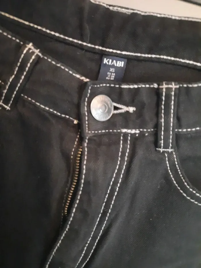 Jean cargo noir xs - photo numéro 3