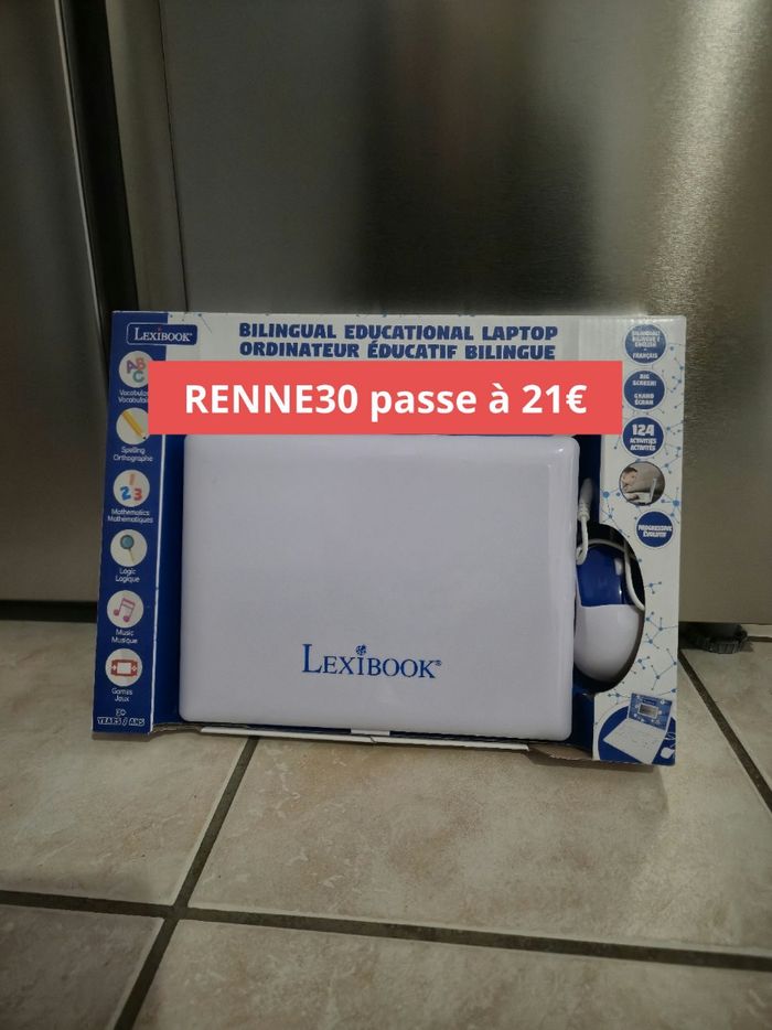 Ordinateur Lexibook bilingue éducatif 3 ans 124 activités