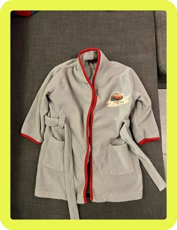 Peignoir enfant cars Disney, taille 2-3 ans, polaire