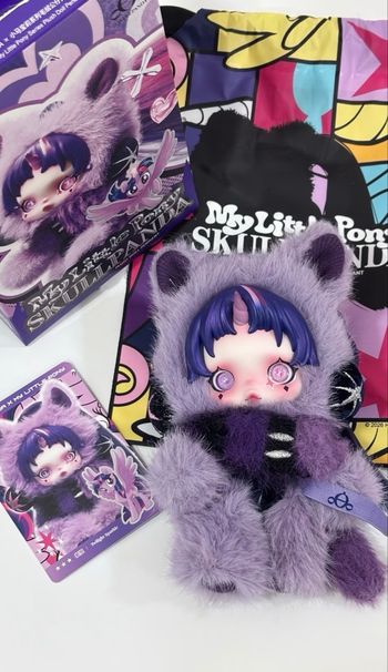 Skullpanda My Little pony plush pendant