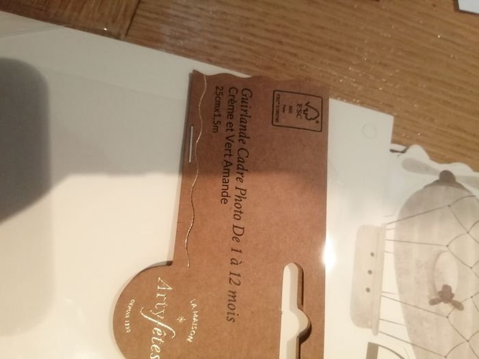 Guirlande déco anniversaire cadre photo 1 ans voyage - photo numéro 3