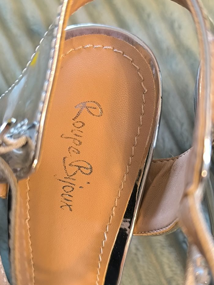 Sandales talon aiguille argenté T40 Rouge bijoux - photo numéro 6