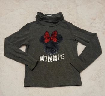 Tee-shirt col rouler Minnie 6 ans