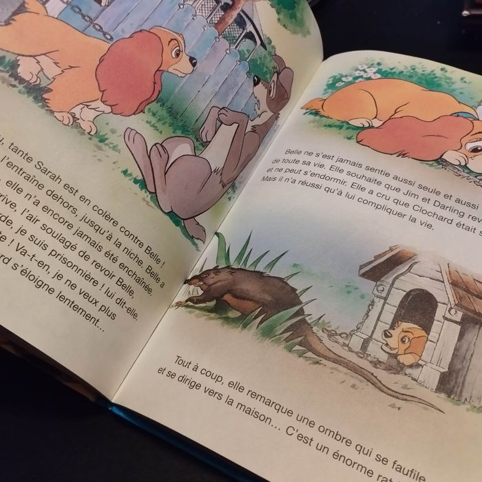 Livre enfant Disney Club du livre la belle et le clochard - photo numéro 2