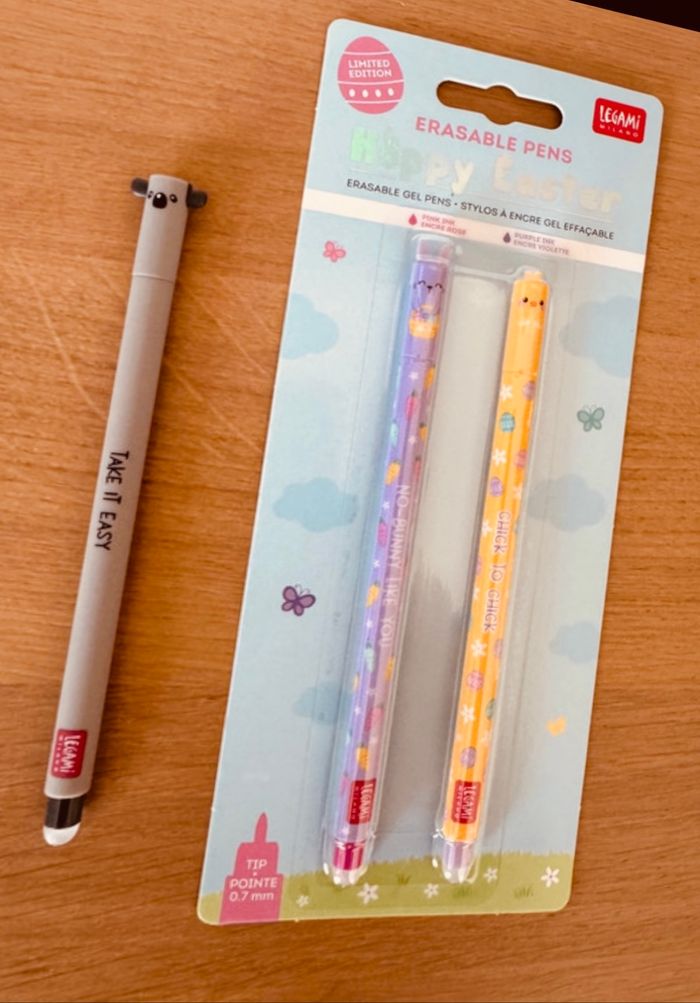 Legami 1 stylo Koala + pack 2 stylos hoppy easter paques