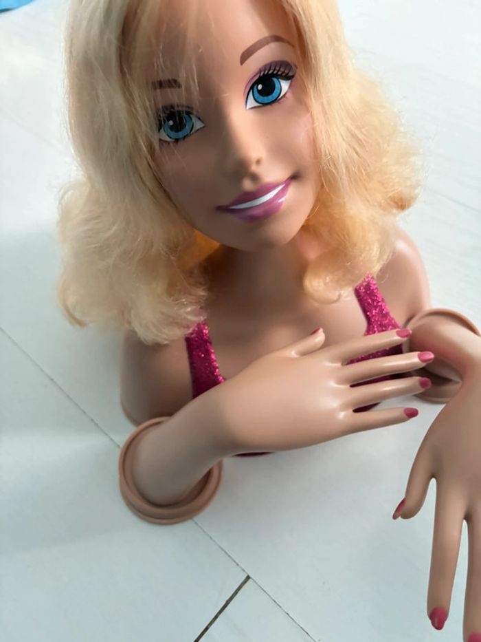 Tête à coiffer barbie - photo numéro 2