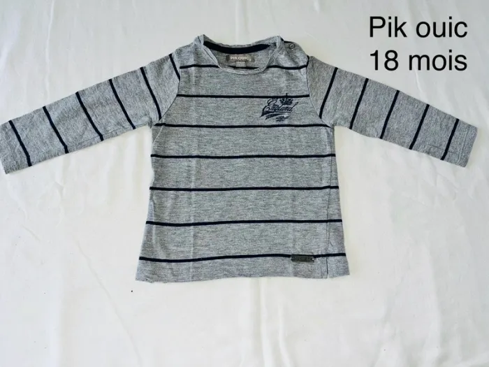 T-shirt manches longues Pik ouic 18 mois
