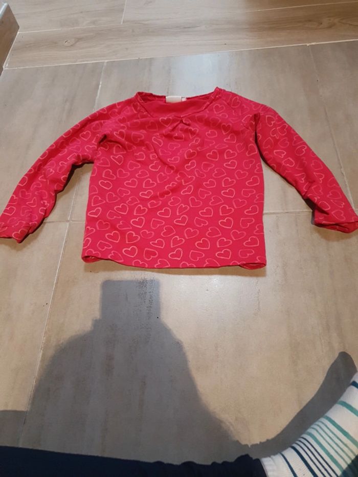 Pull rose à coeur