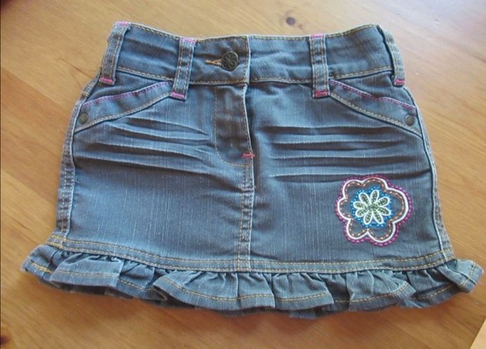 Jupe en jeans grise Orchestra 3 ans