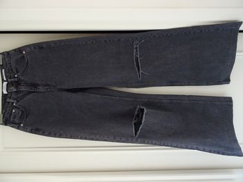 Jean gris foncé wide leg Bershka taille 36