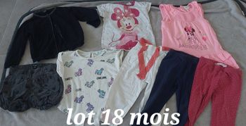 lot 8 piéces fille 18 mois kiabi
