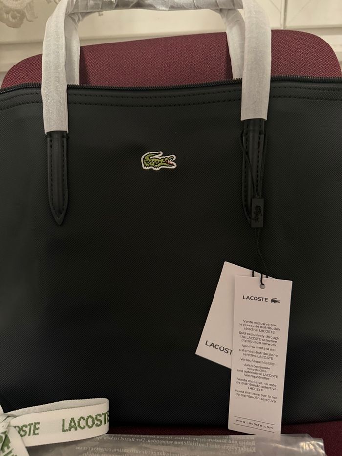 Sac Lacoste Noir Neuf - photo numéro 5