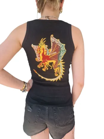 Débardeur imprimé dos T.M