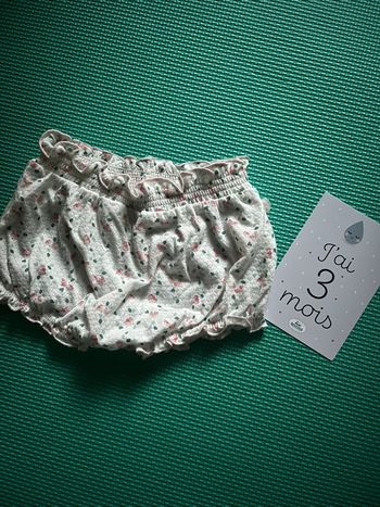 Short bloomer Obaibï motif fleurs 3M