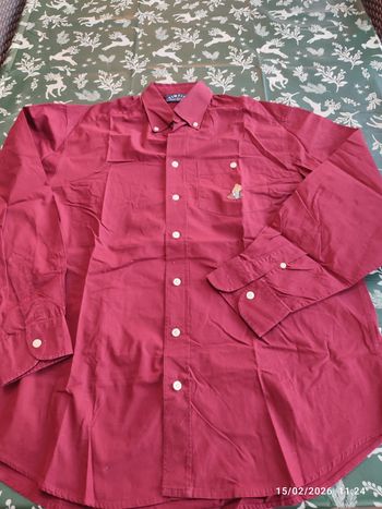 Chemise tintin taille S bordeau