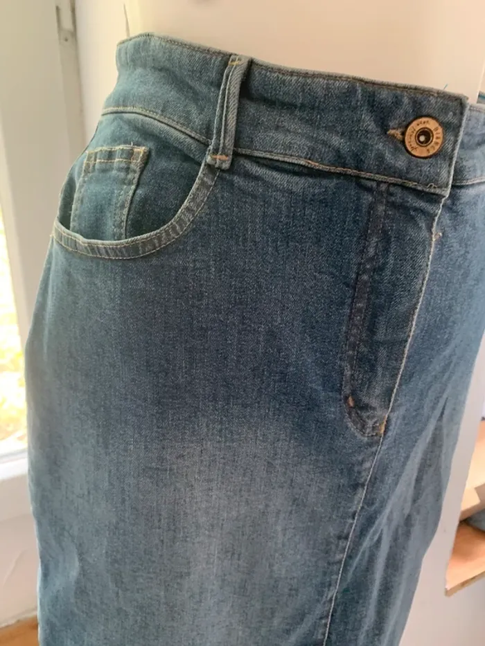 Jupe Bianca longue en jean taille 40 - photo numéro 4